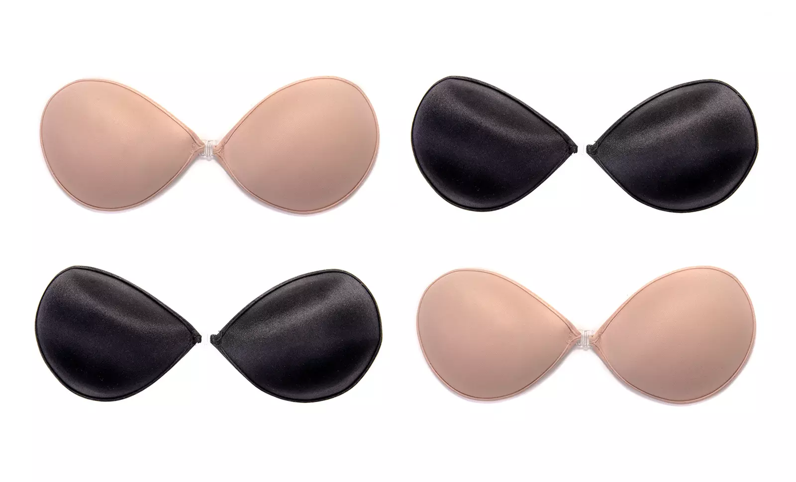 Strapless and Backless Silicone Adhesive Bras (4-Pack) from FreshLook - Second Medium