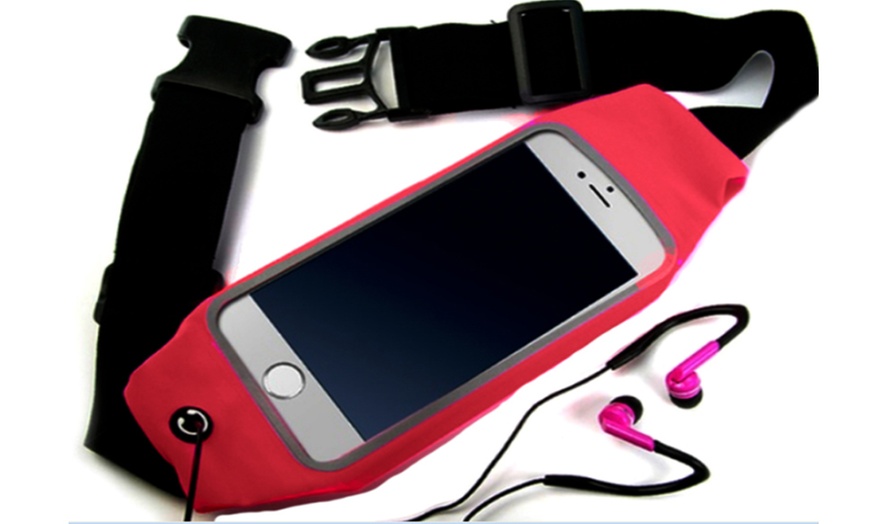 Image 7: Adjustable Smartphone Running Belt