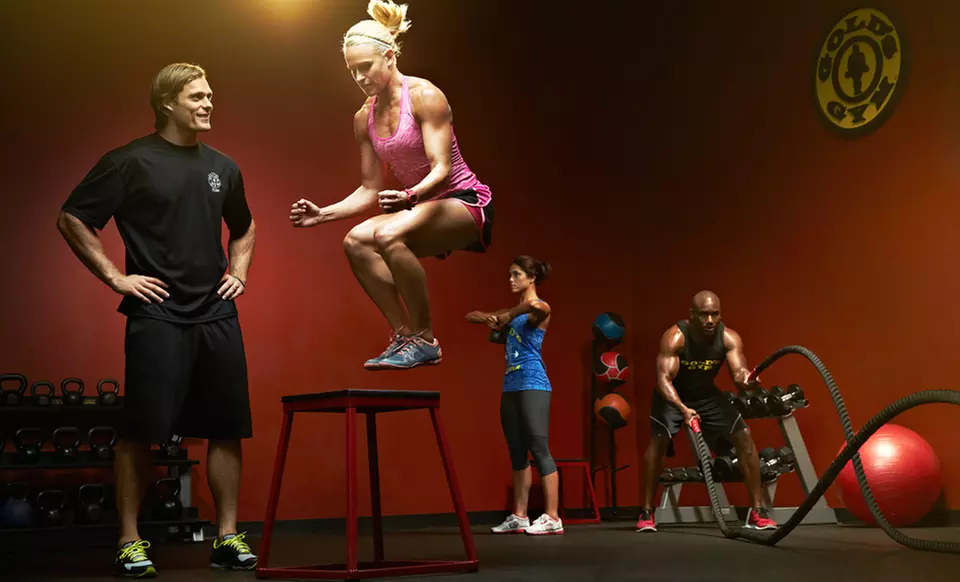 One Month of MaxXxfit or MaxXxfit for Kids and Membership for One or Two People at Gold's Gym (Up to 62% Off) - Primary Image