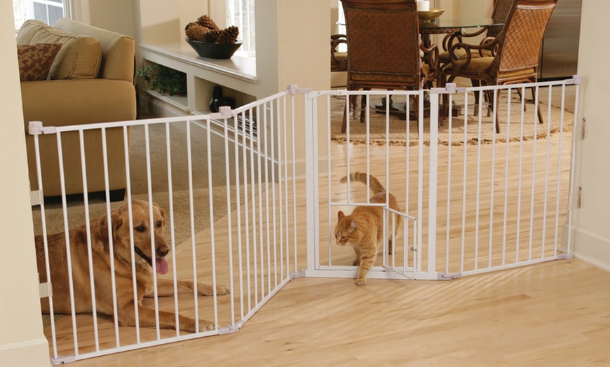 Flexi Configurable Pet Gate | Groupon Goods