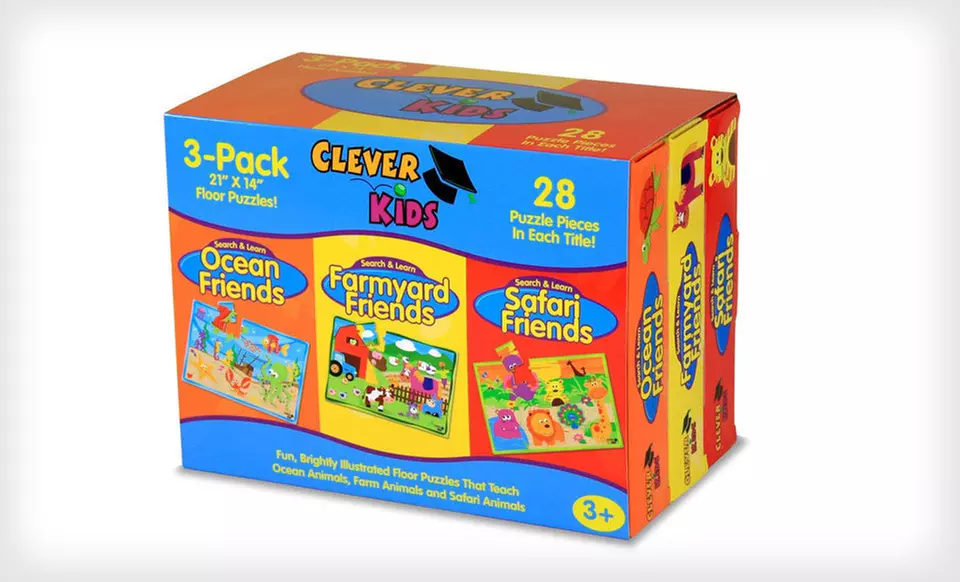$2.99 for a Three-Pack of The Learning Journey Clever Kids Puzzles ($23.97 List Price). Two Options Available. - Primary Image