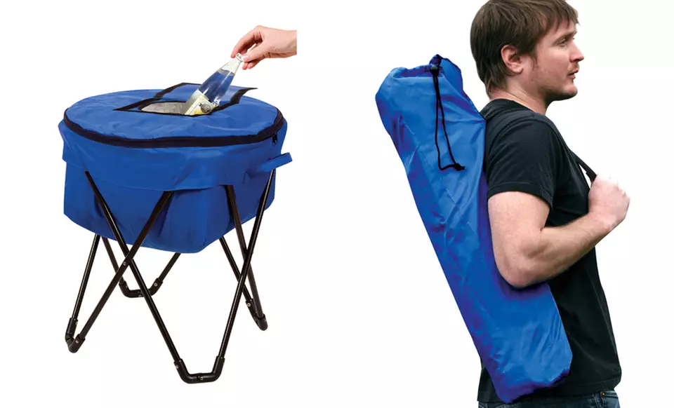 Collapsible Drinks Cooler with Stand and Carrying Case. Free Returns. - Second Medium