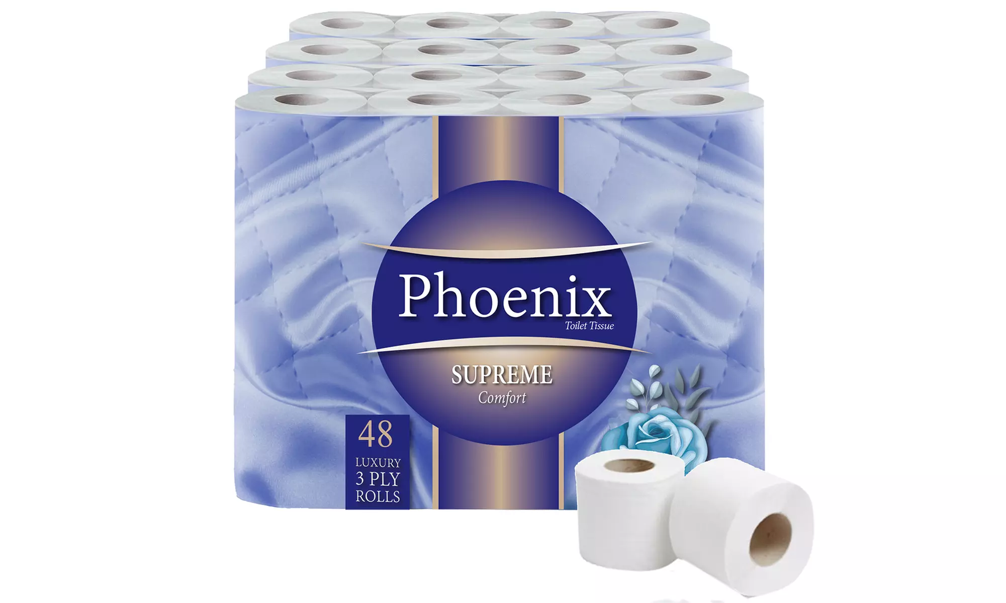 Phoenix Supreme Comfort Toilet Rolls – 12, 24, 48, 60 or 120 Pack