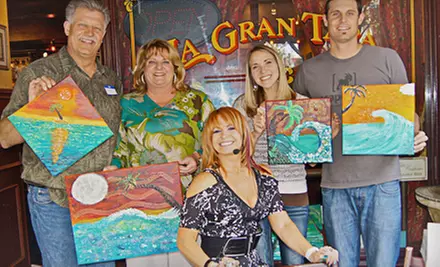 BYOB Painting Class with Appetizers for One or Two at Live Art By Davina (Up to 54% Off) - Primary Image