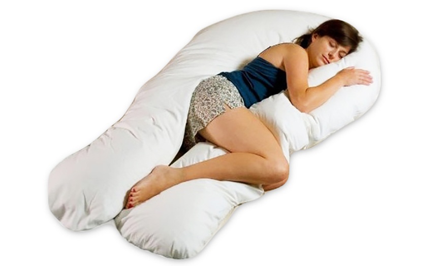 Image 1: 12ft Body and Baby Support Pillow