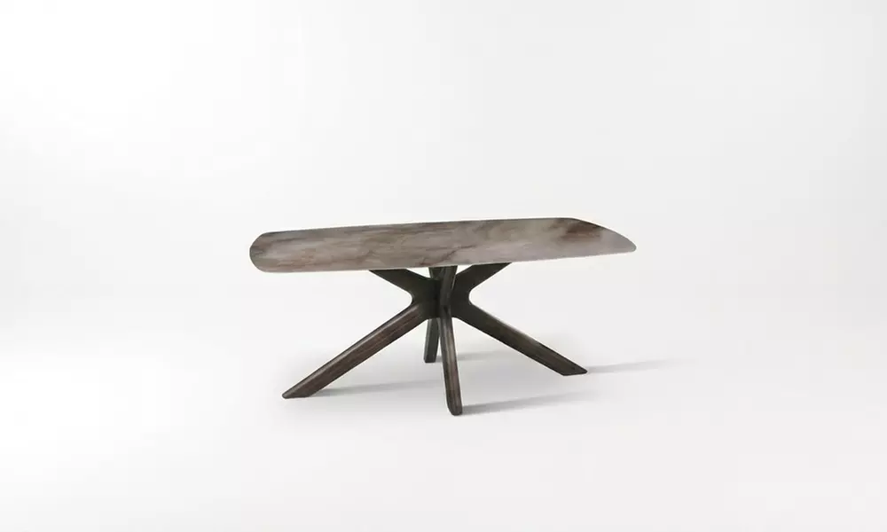 Tavolo fisso Thiago con top in ceramica