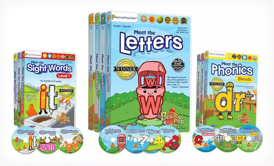 Preschool Prep DVD Sets (Up to 69% Off). Four Options Available. Free Shipping and Free Returns. - Primary Image