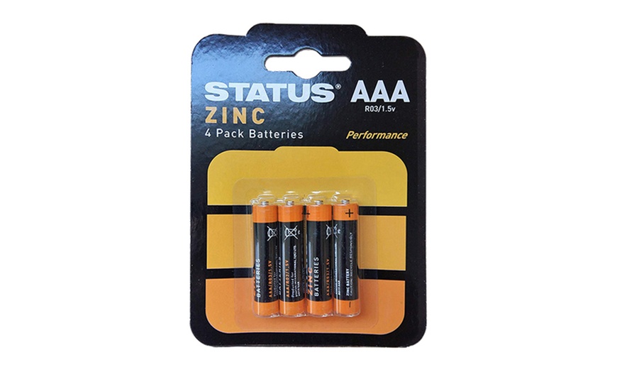 Image 2: Status AA or AAA Zinc Batteries