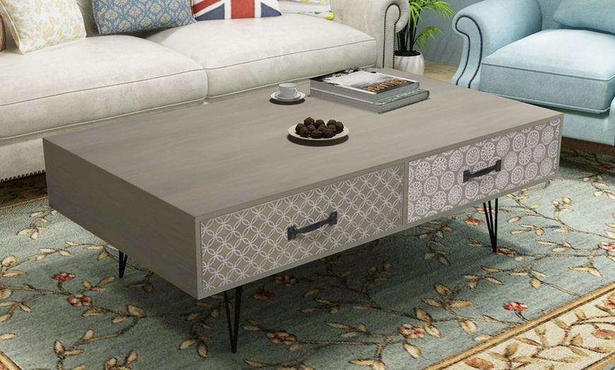 Image 13: Retro-Style Console Table