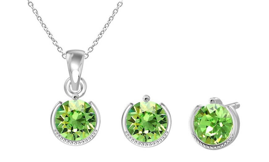 Image 43: Birthstone Set with Austrian Crystals