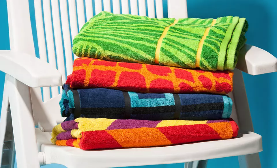 $14.99 for a Tripoli Beach Towel Two-Pack ($59.98 List Price). 6 Designs Available. Free Returns. - Primary Image