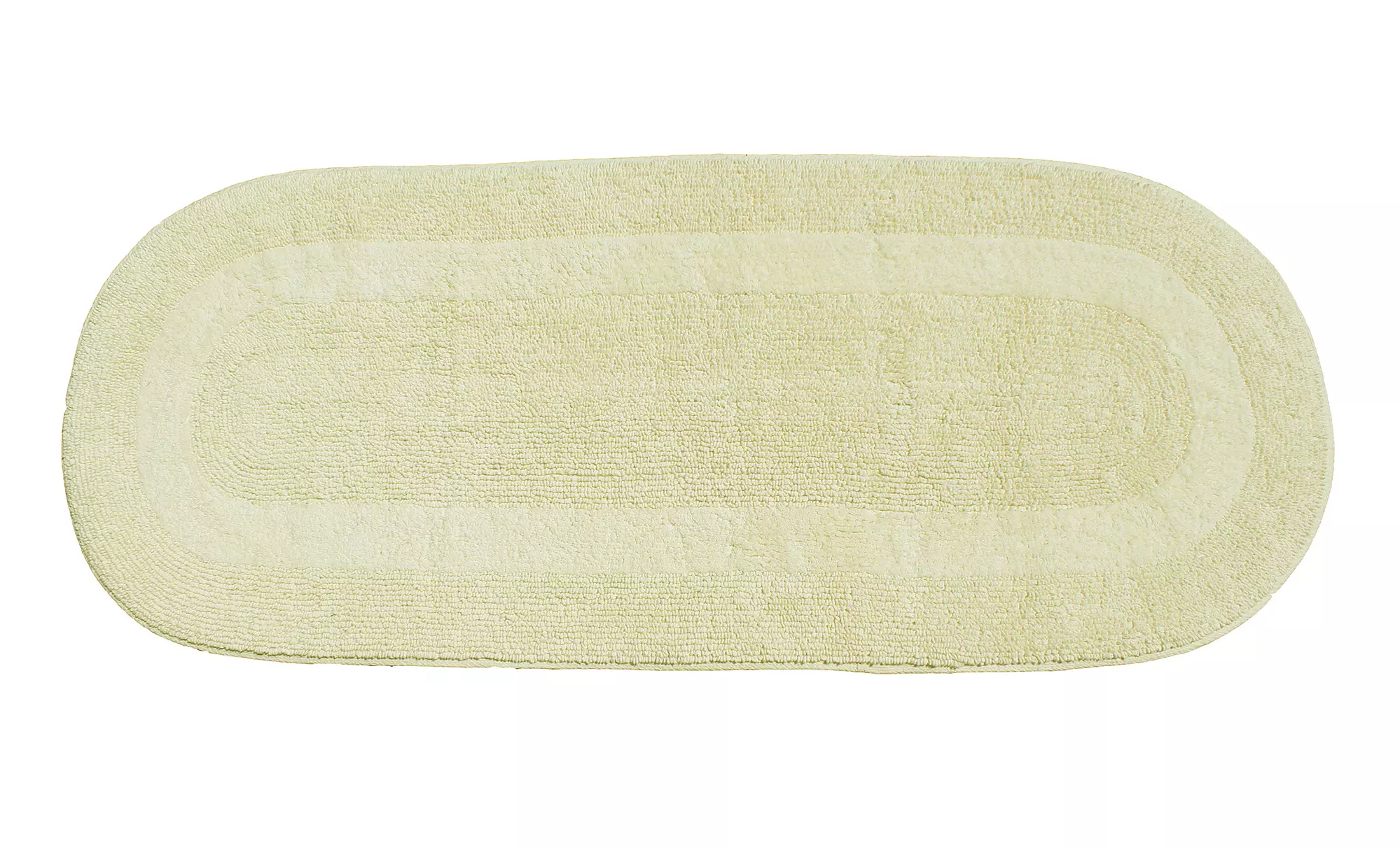 Extra-Large 24"x60" Double Vanity Reversible Cotton Bath Rug in White or Ivory. Free Returns. - Second Medium