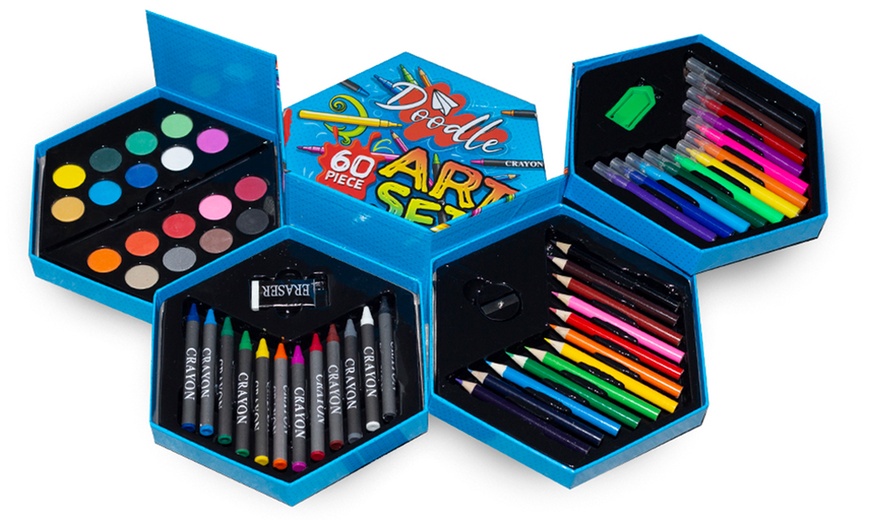 Image 15: One or Two Doodle 60-Piece Arts Sets