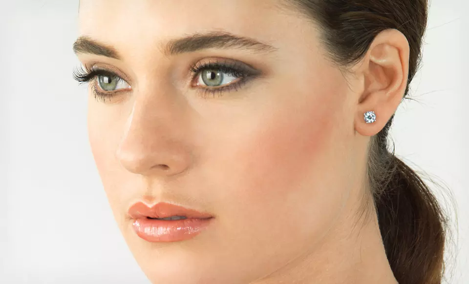 $9.99 for a 3-Carat Simulated-Diamond Necklace and Earring Set ($100 List Price). Free Returns. - Second Medium