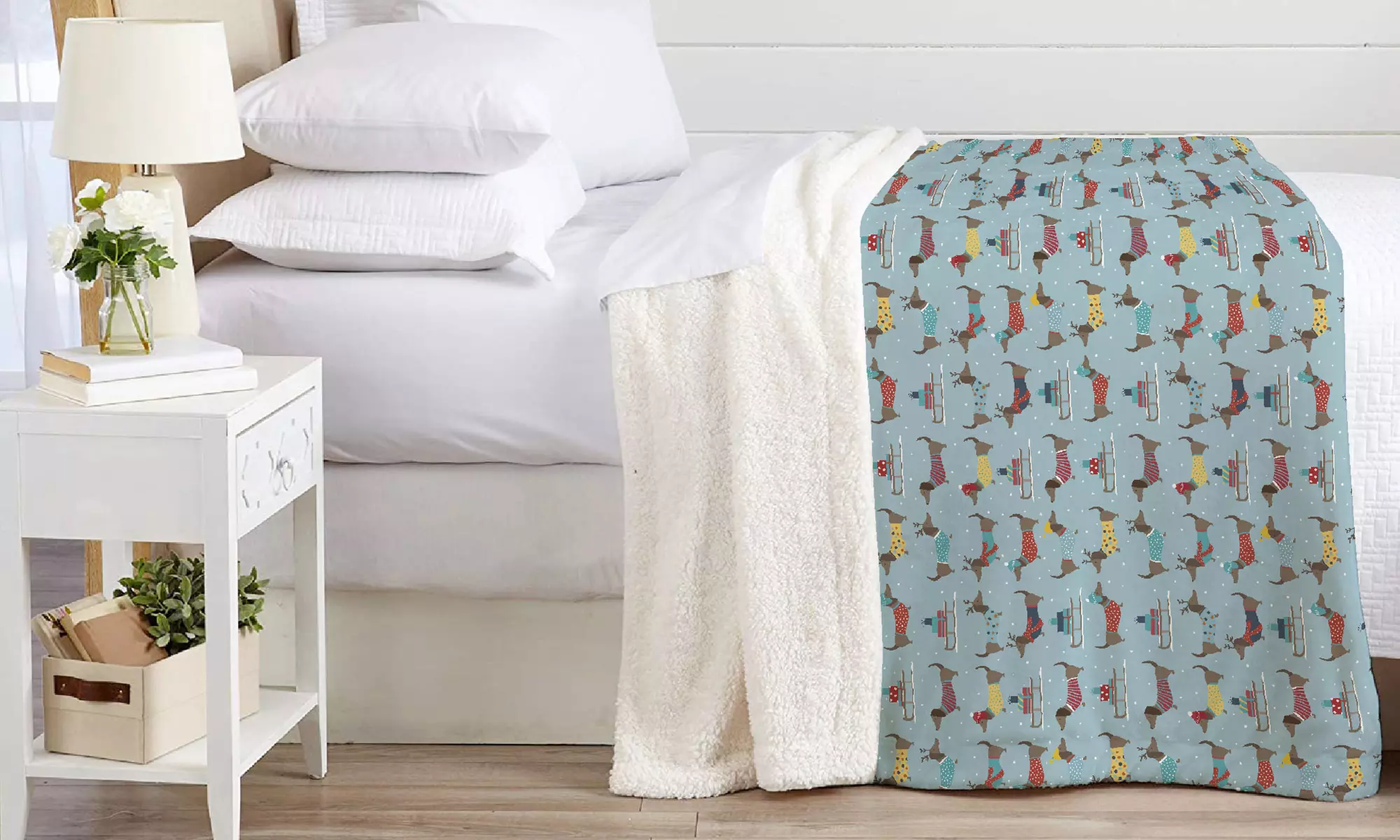 Warme Sherpa-Decke „Vermont“