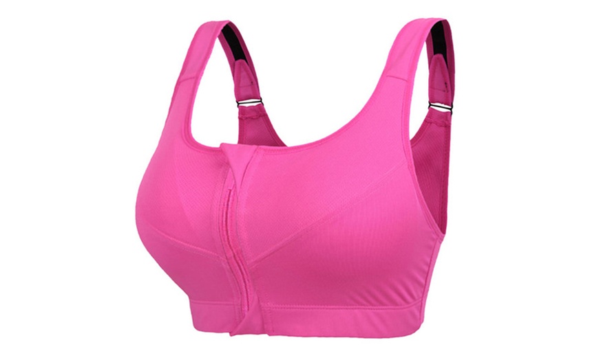 Image 8: Soutien-gorge de sport avec fermeture sur le devant