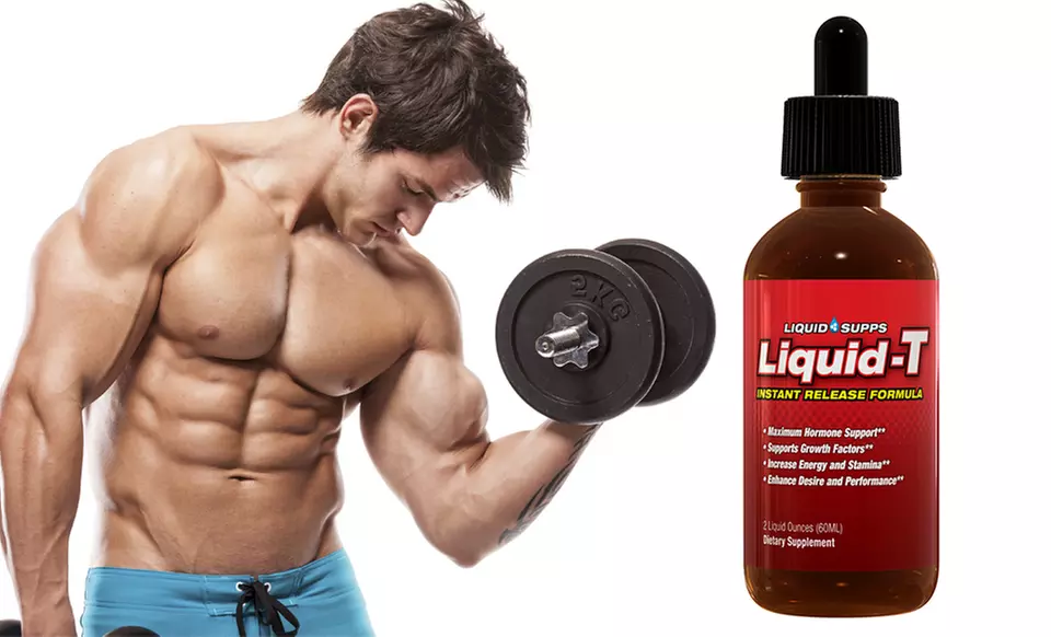 Liquid T Testosterone Booster For Men – 2.02 fl. oz. Spray Bottle, Lean Muscle Builder Supplement - Primary Image