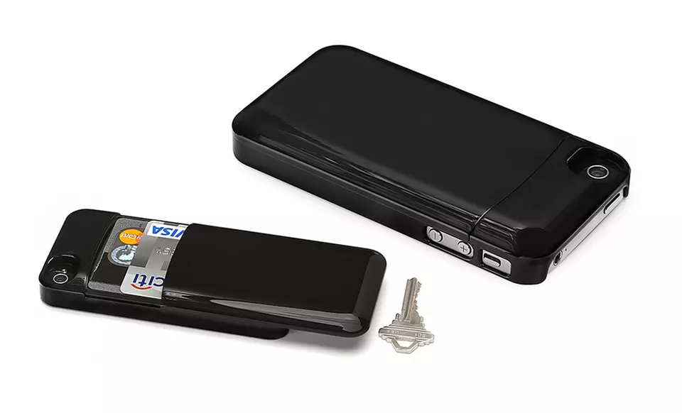 Aduro U-Stash iPhone 4/4S Storage Case in Black, Blue, Pink, or Purple. Free Returns. - Second Medium