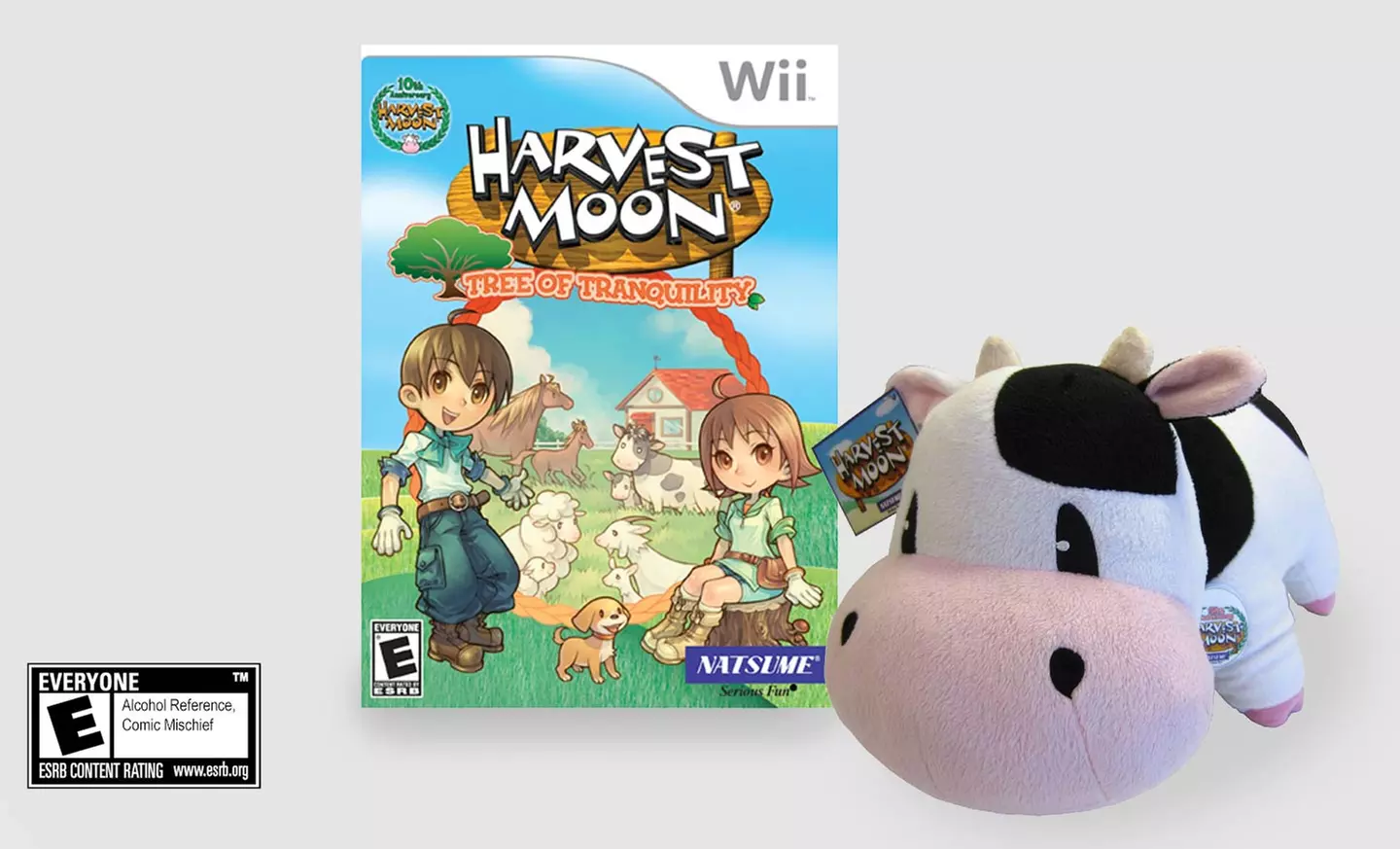 Harvest Moon: Tree of Tranquility for Nintendo Wii with 12" Plush Cow Toy - Primary Image