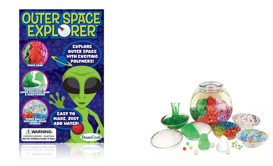 DuneCraft Kids' Outer Space Explorer, Slimy Squishy Polymer Fun, or Unreal Upchuck Science Kits - Second Medium