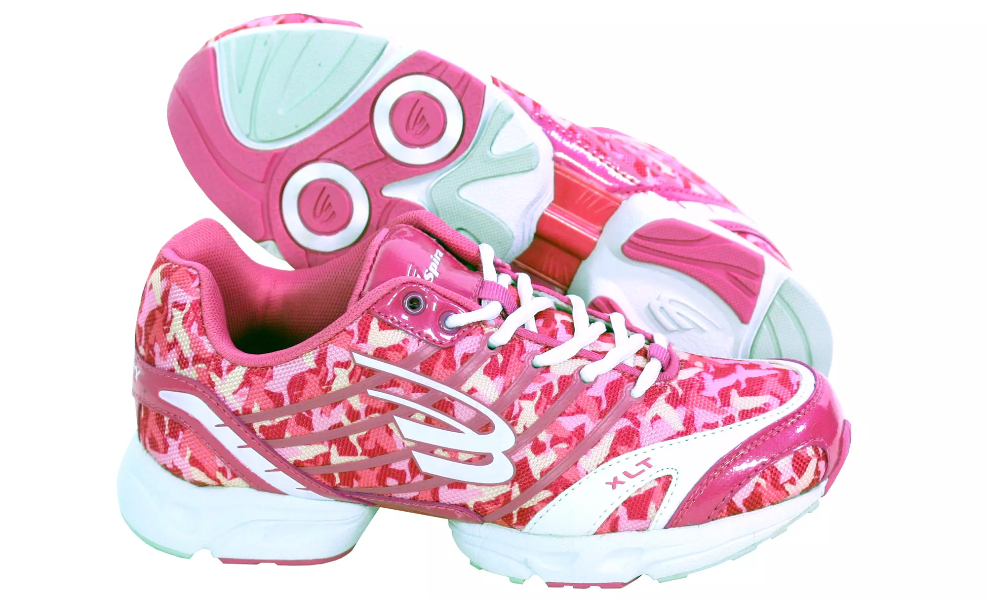 Spira Duck Dynasty Pink/White Camo Women's Running Shoes - Primary Image