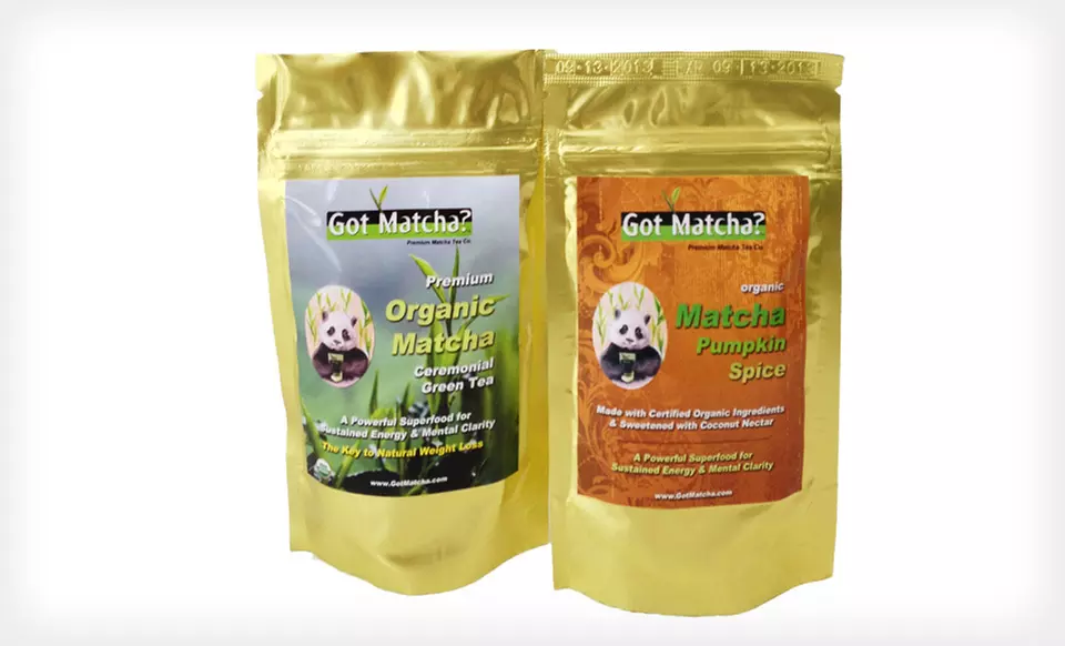 $25 for a Got Matcha Package with Matcha Tea and Chai- or Pumpkin-Spice-Matcha Blends ($179 List Price). Free Shipping. - Second Medium