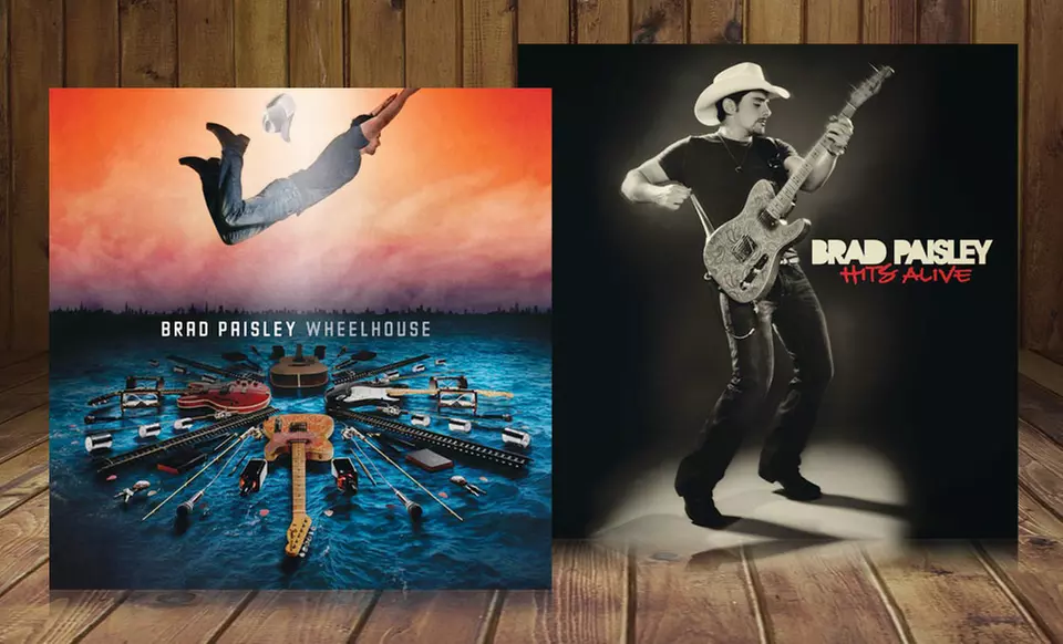 $14.99 for Brad Paisley's Wheelhouse and Hits Alive CDs ($23.98 List Price). Free Returns. - Primary Image