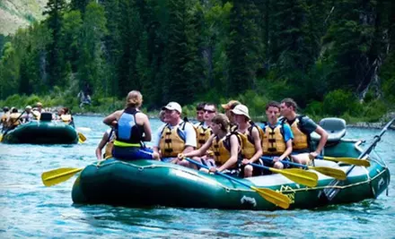 Four-Hour Scenic River-Rafting Trip for One or Four from Teton Whitewater LLC in Jackson Hole (Up to 59% Off) - Primary Image