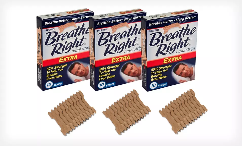 $10.99 for 3-Pack of Breathe Right Advanced Clear or Extra Nasal Strips ($17.97 List Price) - Second Medium