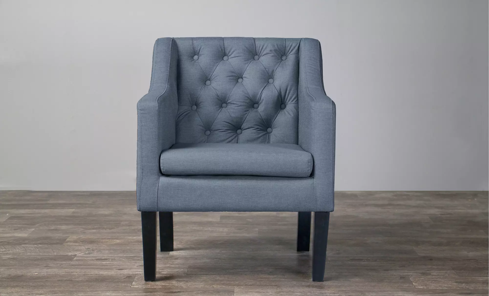 Hayley Tufted Linen Accent Chair - Primary Image