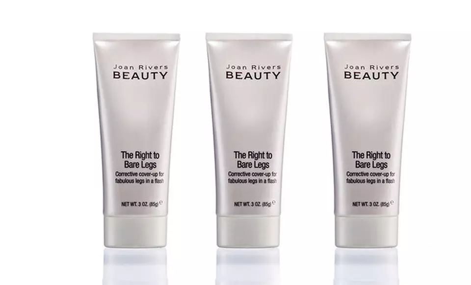 3-Pack of Joan Rivers Beauty The Right to Bare Legs Concealer in Tan, Medium, or Fair; 3oz. Each - Primary Image