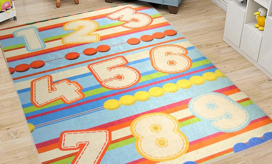 Image 6: Decorative Non-Slip Rug for Childrens Room