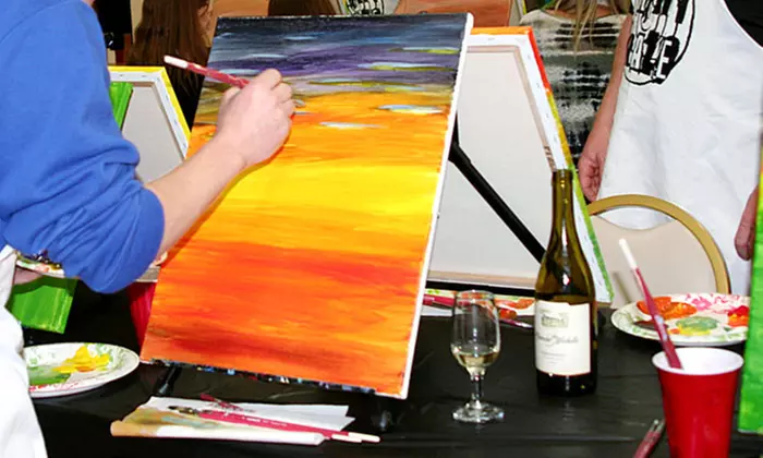 Two-Hour Canvas Painting Class for One or Two People at Paint Craze (Up to 32% Off) - Primary Image