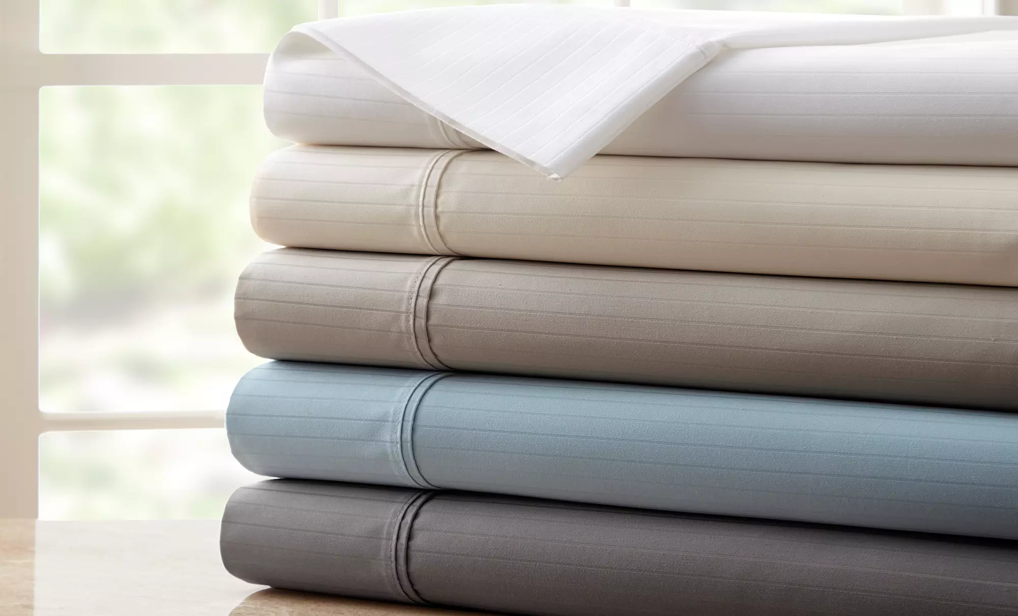 1,200-Thread-Count Egyptian Cotton-Rich Stripe Sheet Set; from $69.99–$79.99 - Primary Image
