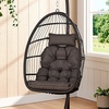 Image 35: Outdoor Hanging Egg Chair with Cushion