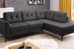 Canapé d'angle en tissu, collection "Charm" disponible en angle à droite ou à gauche livraison offerte - Image 2