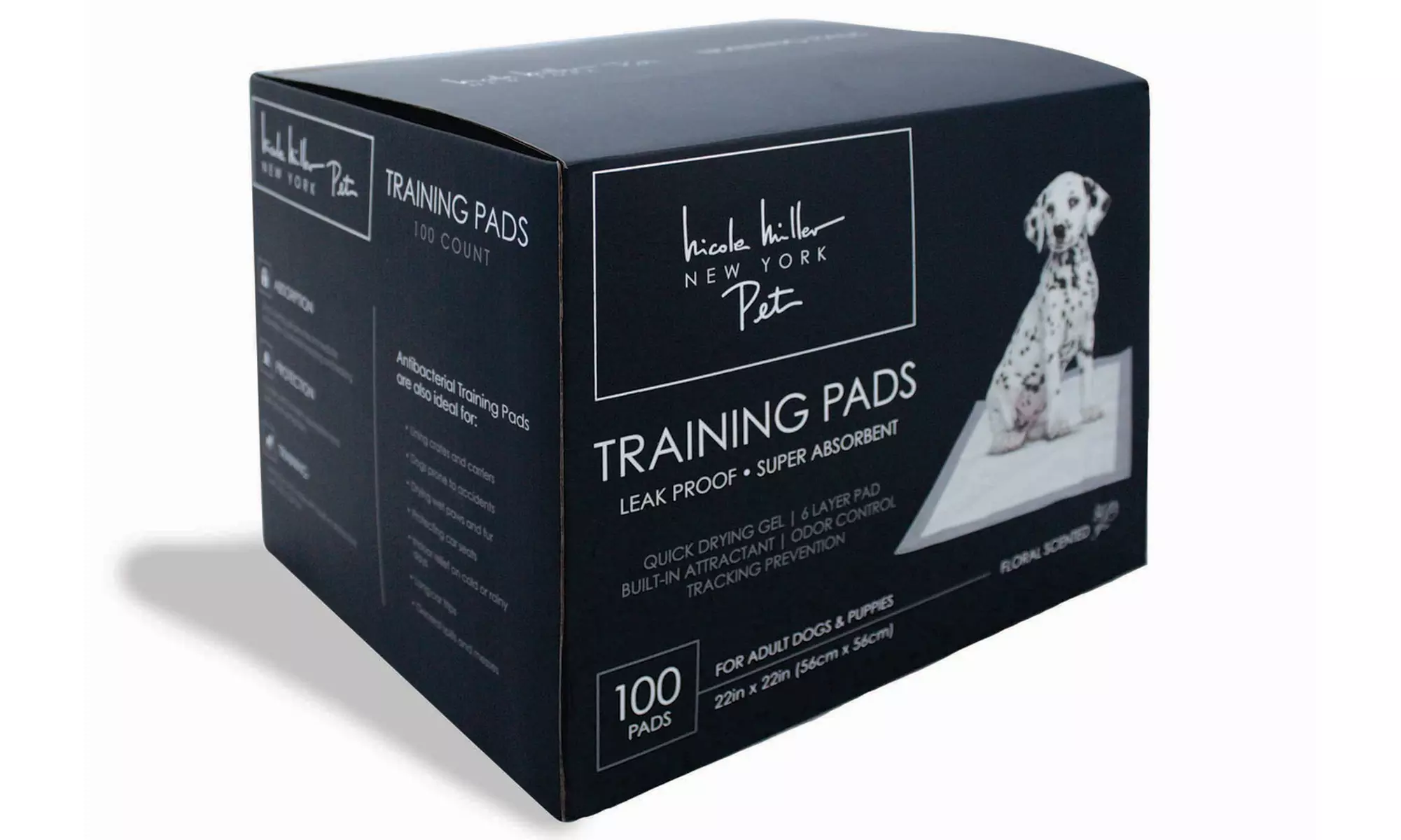 Nicole Miller Jasmine-Scented Pet Training Pads (100-Pack) - Second Medium