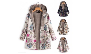 Women's Floral Print Coat