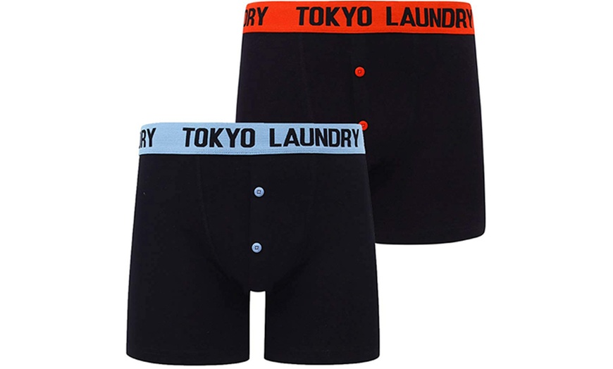 Image 2: Two-Pack of Tokyo Laundry Men's Stripe Print Boxers