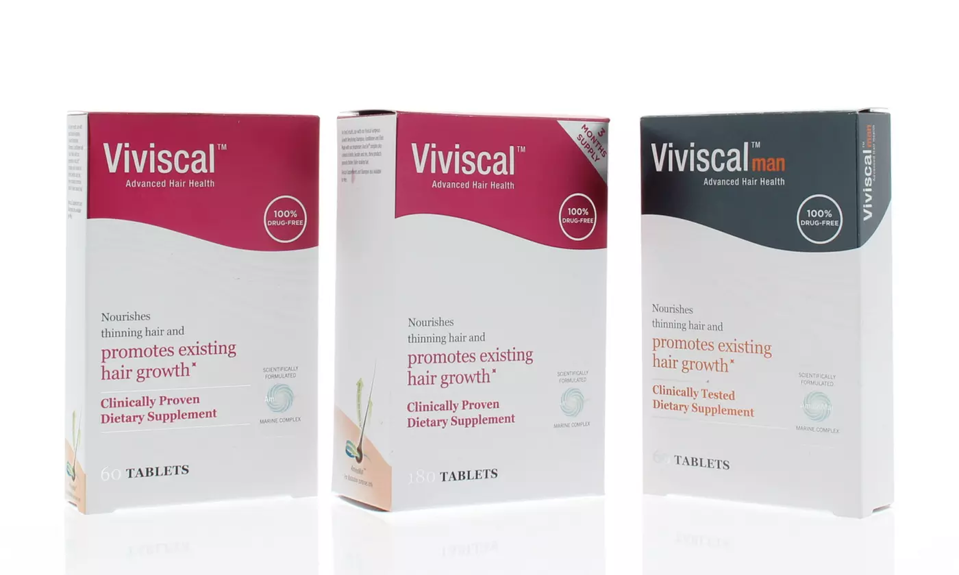 Viviscal Advanced Hair Health Supplement For Men or Women (60 or 180 Tablets) - Primary Image