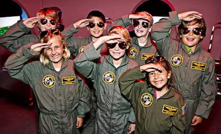 $139 for a Two-Hour Top Gun Flight-Simulator Birthday Party for Up to 12 at Flightdeck Simulation Center ($295 Value)  - Primary Image