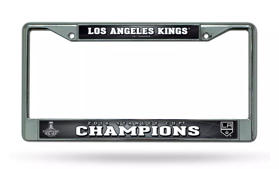 NHL Stanley Cup Champions Los Angeles Kings License-Plate Frame - Primary Image