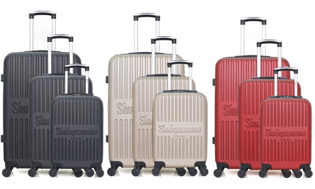 Set di 3 trolley Eos, disponibili in vari colori