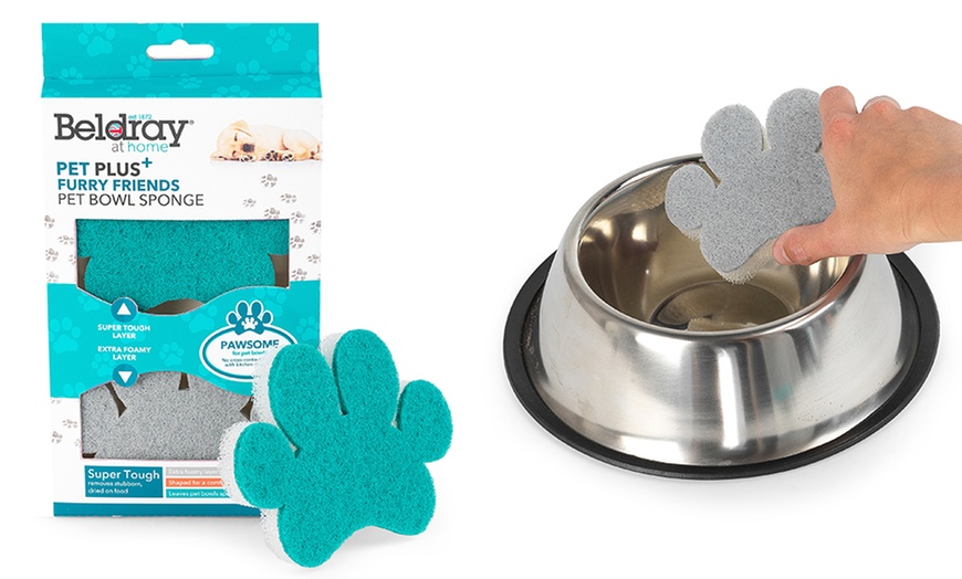 Up To 59% Off Beldray Pet Plus Paw Pet Bowl Sponges Two ...