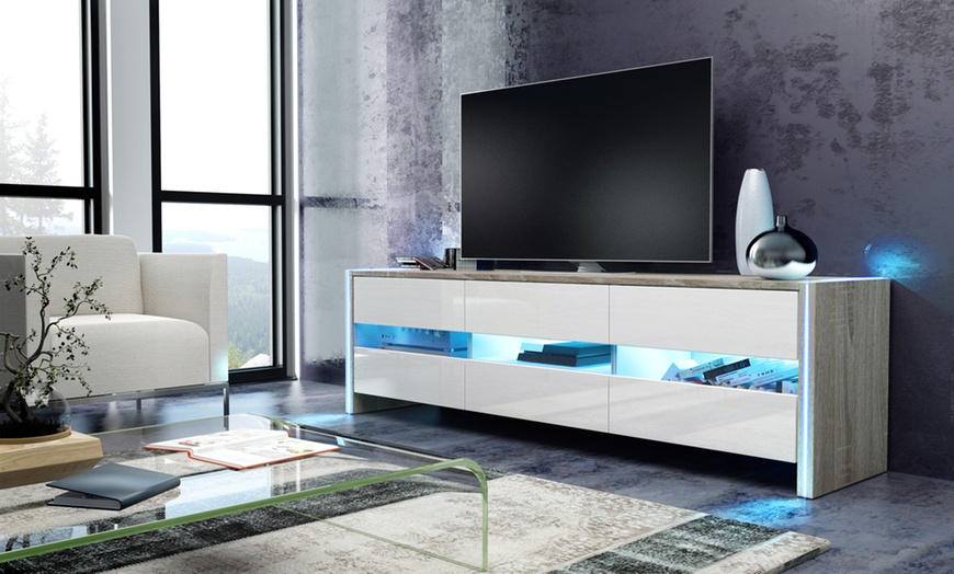 Image 5: Skylight TV Cabinet with LED