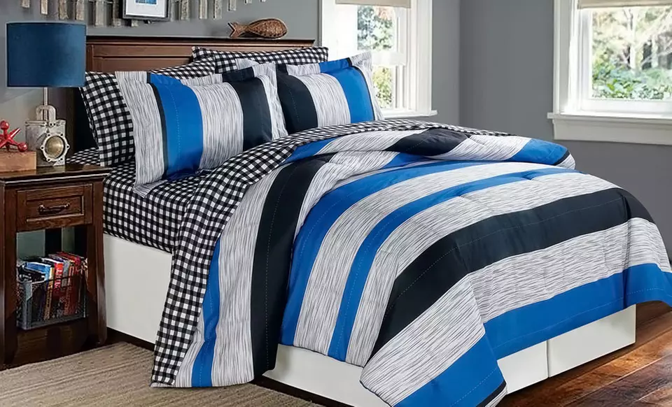 U.S. Polo Assn. Bed in a Bag with Sheets (Up to 39% Off). Multiple Styles Available. Free Shipping and Returns. - Primary Image