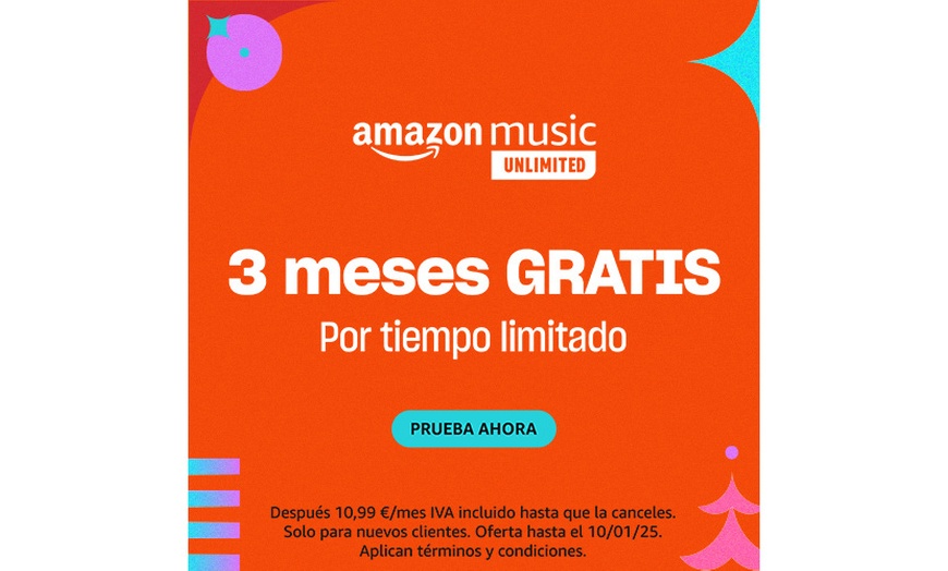 Image 1: 3 meses gratis de suscripción a Amazon Music Unlimited