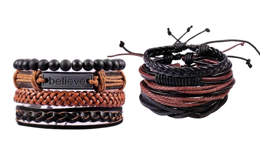 Image 10: Men's Bracelet Set