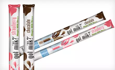 $19 for 100 Got Milk? Magic Milk Straws in Chocolate and Strawberry Flavors ($45.92 List Price) - Primary Image