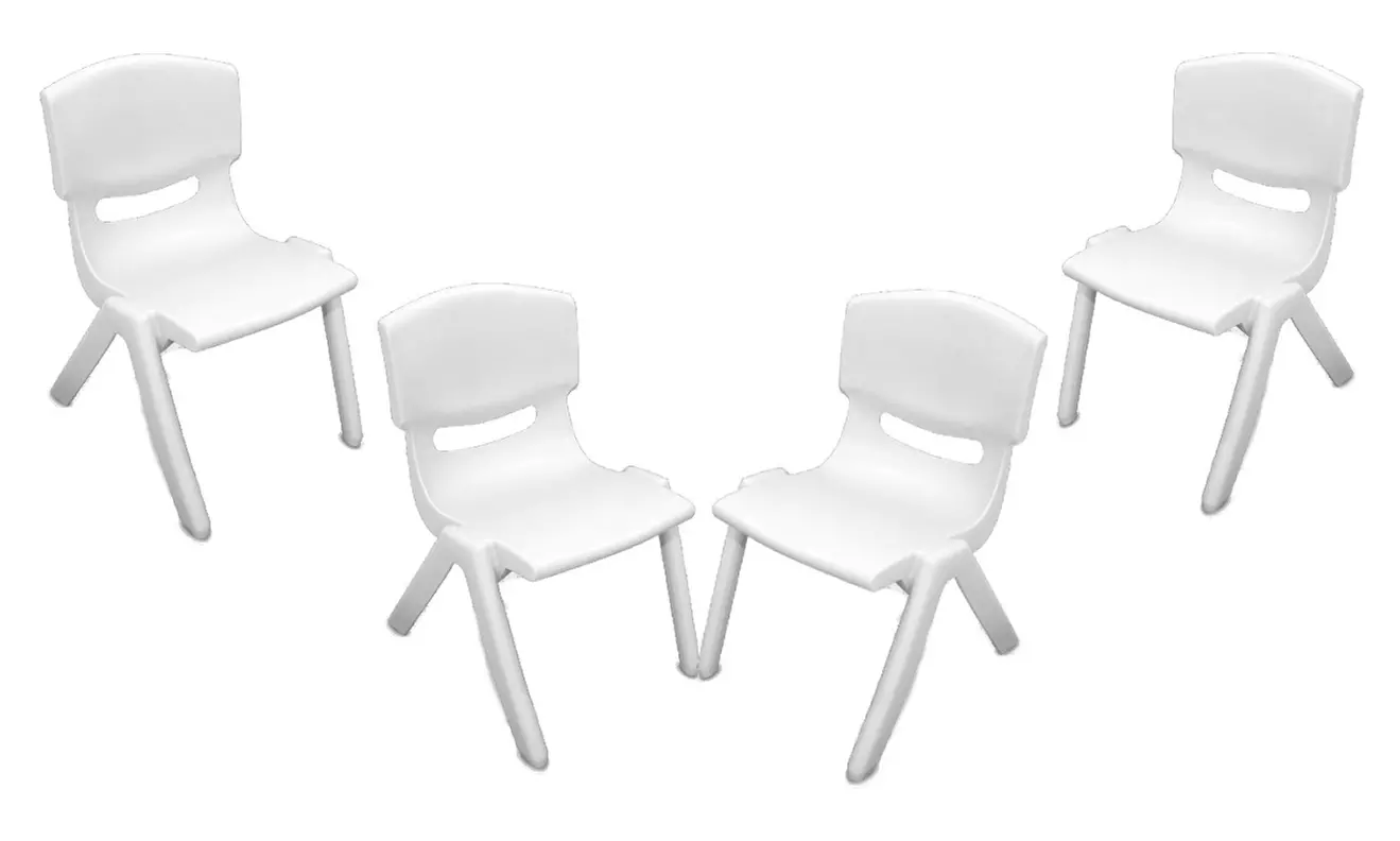 1, 2 o 4 sedie colorata per bambini